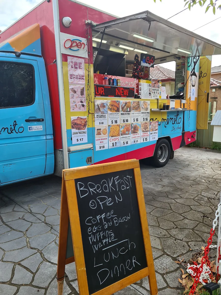 Menu, Caminito food truck