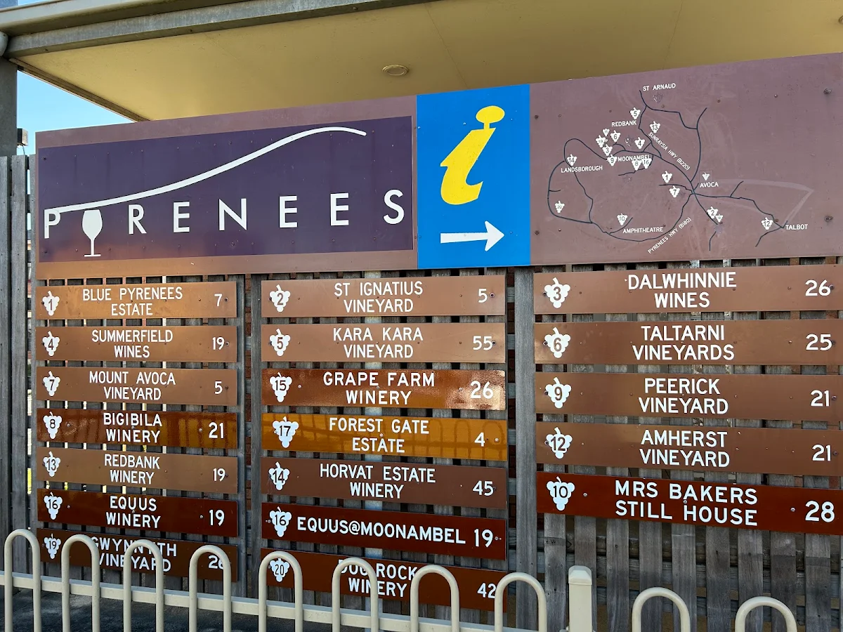Menu, Pyrenees Pies & Takeaway