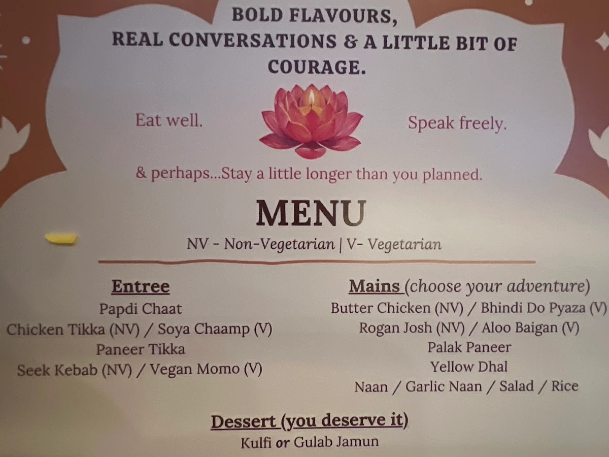 Menu, Masti Indian Restaurant Melbourne