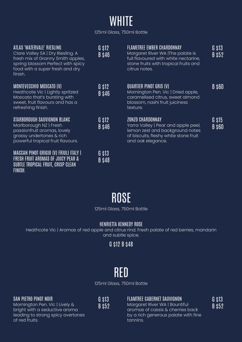 Menu, Masti Indian Restaurant Melbourne