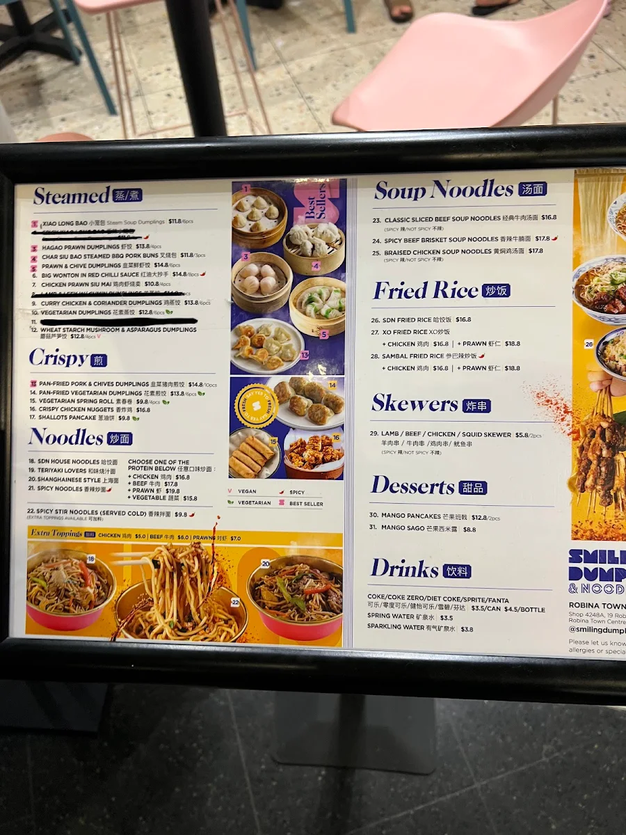 Menu, The Kitchens