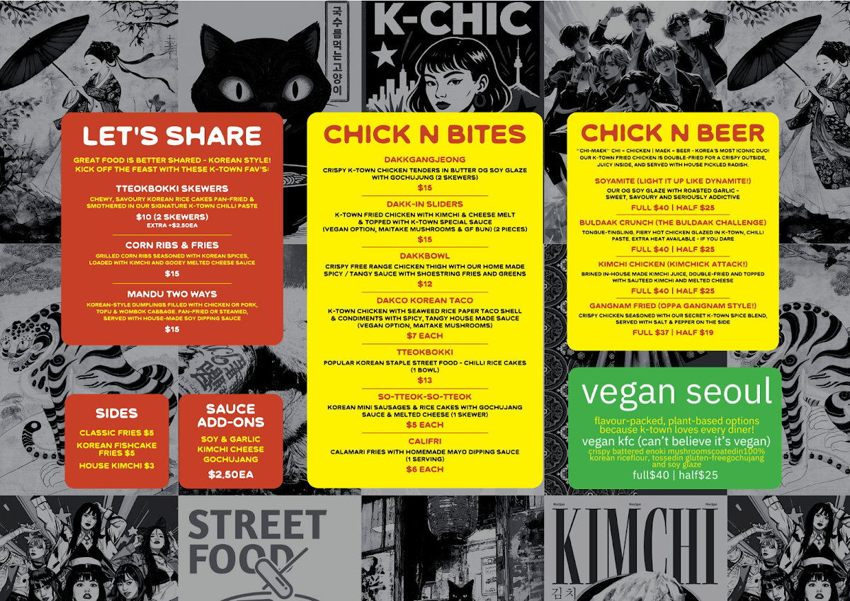 Menu, The Newtown Hotel