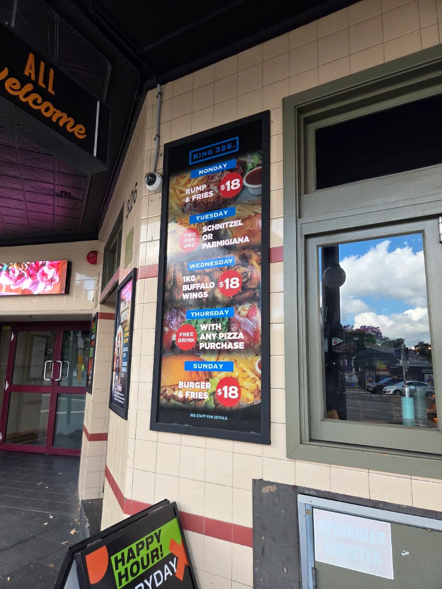 Menu, The Newtown Hotel