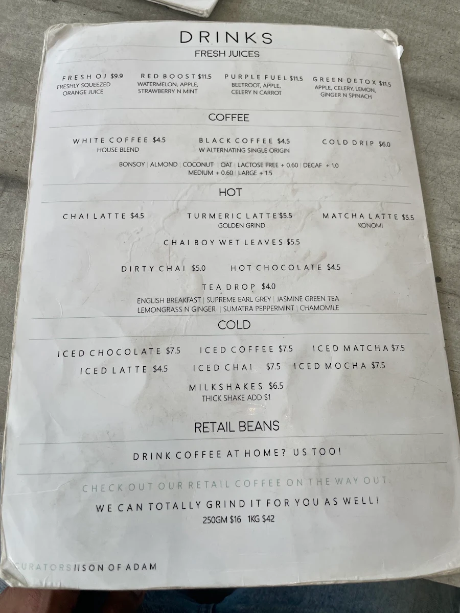 Menu, Strange Servant