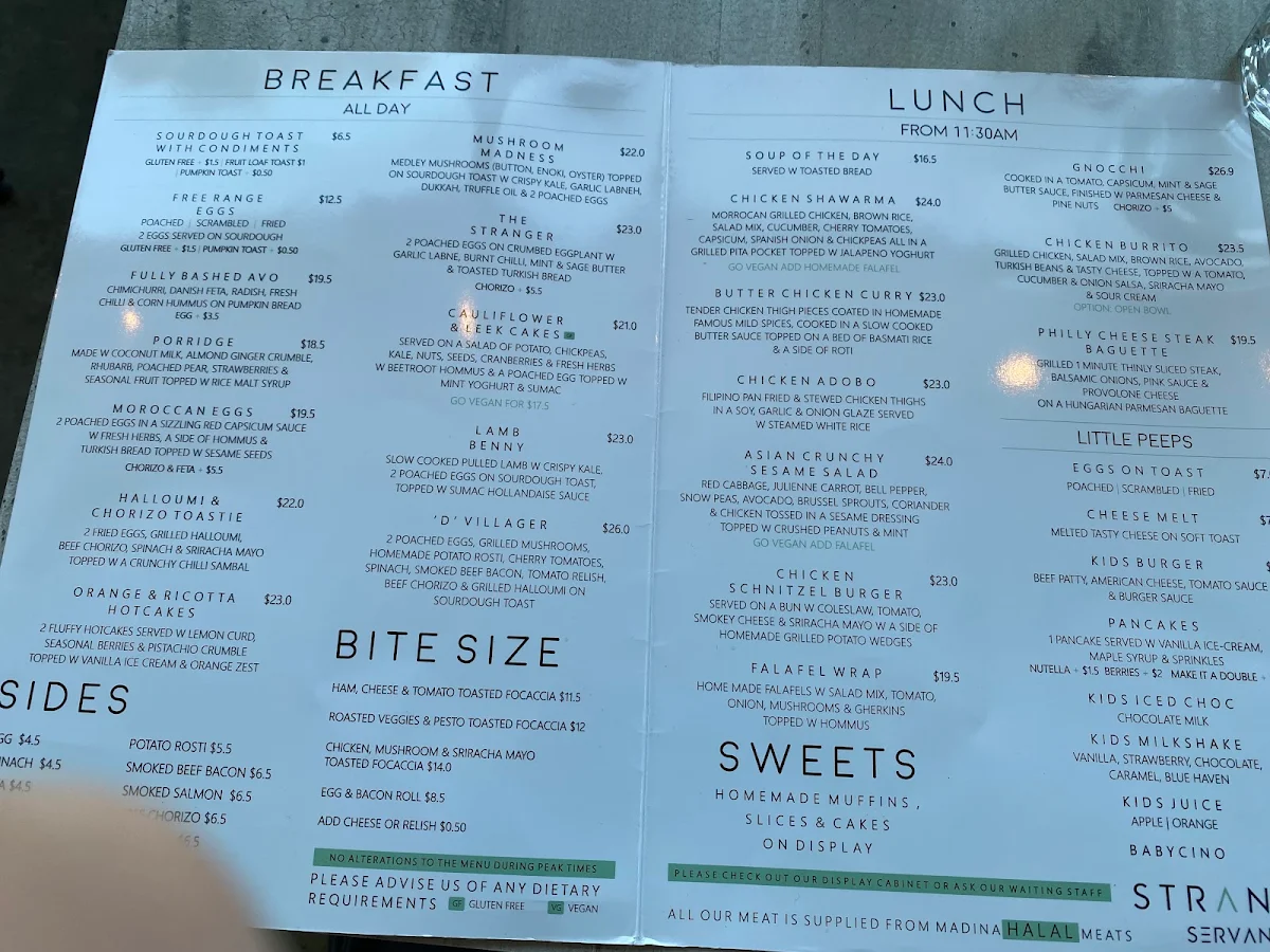 Menu, Strange Servant