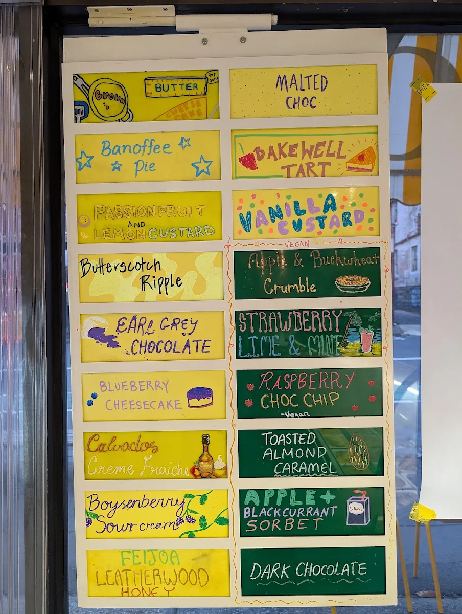 Menu, Luther's Scoops