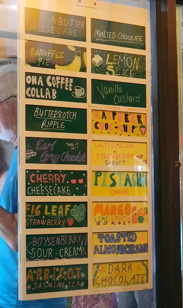 Menu, Luther's Scoops