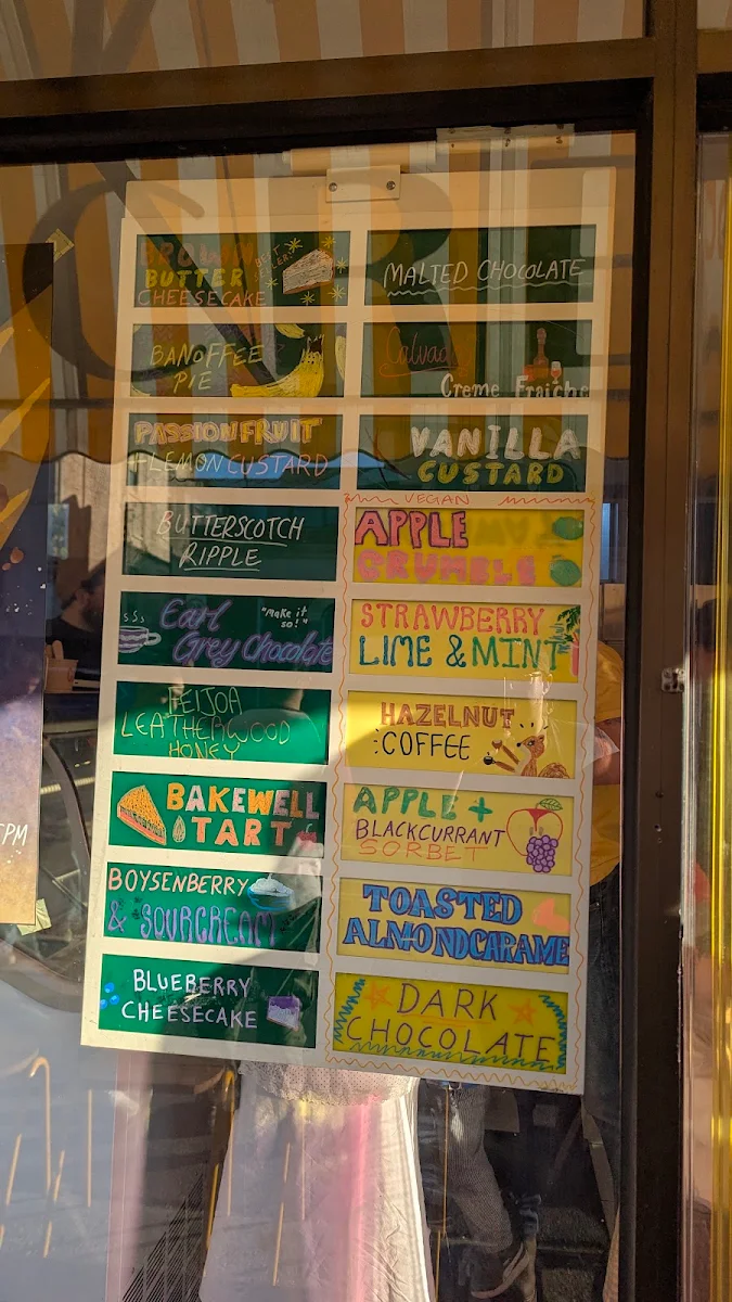 Menu, Luther's Scoops