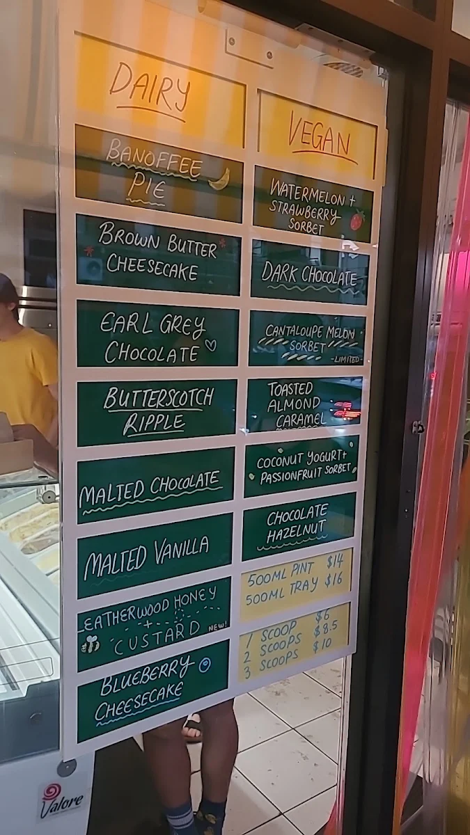 Menu, Luther's Scoops