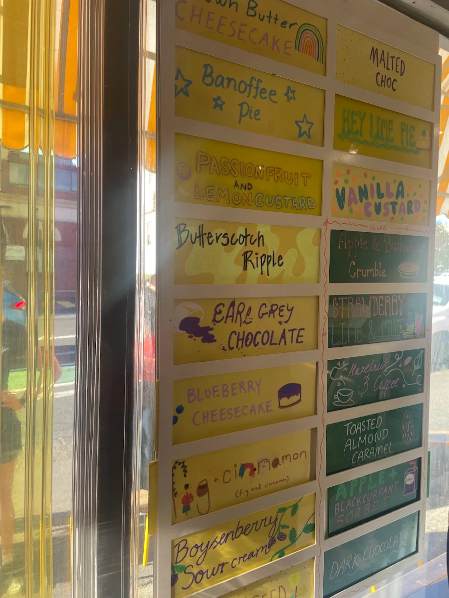 Menu, Luther's Scoops