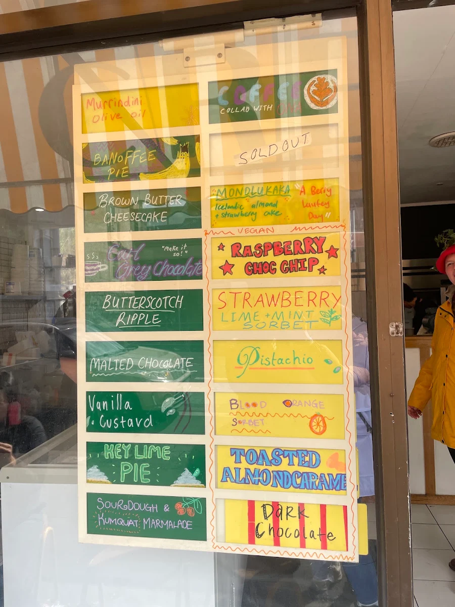 Menu, Luther's Scoops