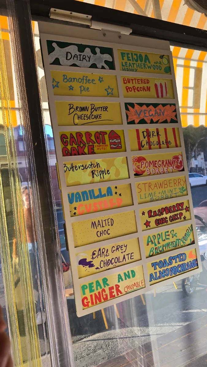 Menu, Luther's Scoops