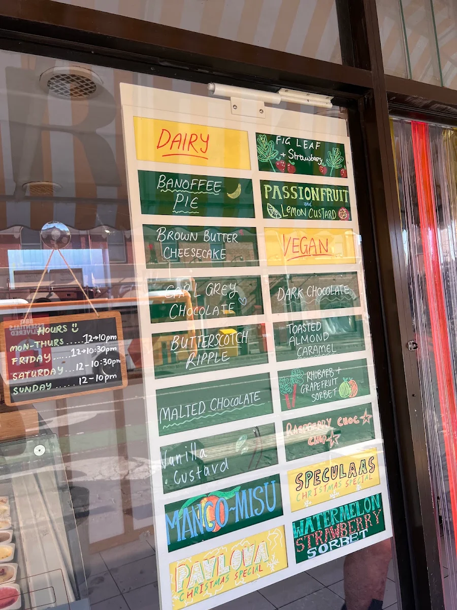 Menu, Luther's Scoops