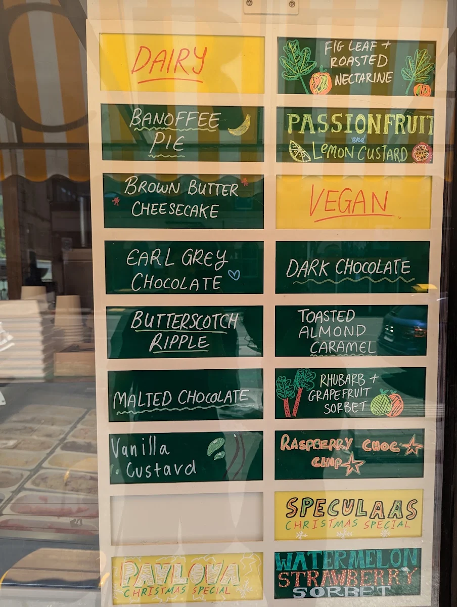 Menu, Luther's Scoops
