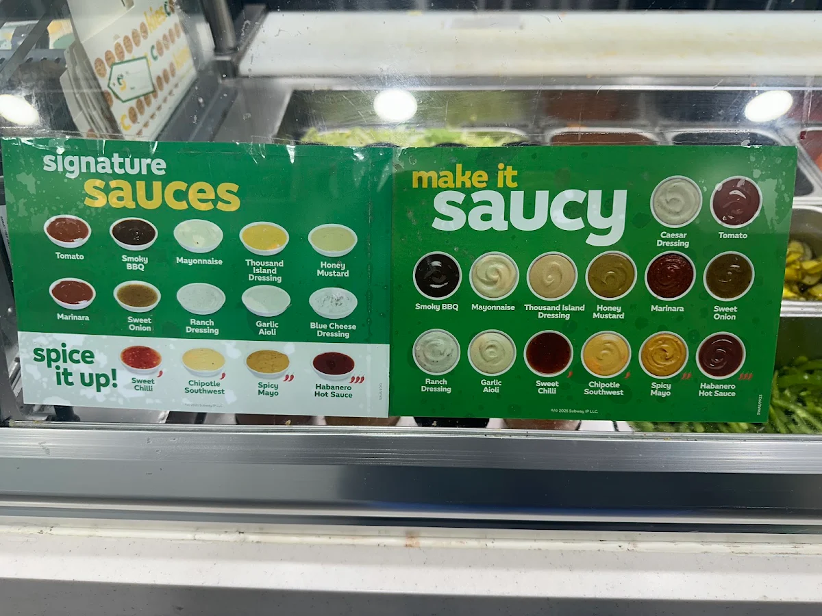 Menu, Subway® Aspley