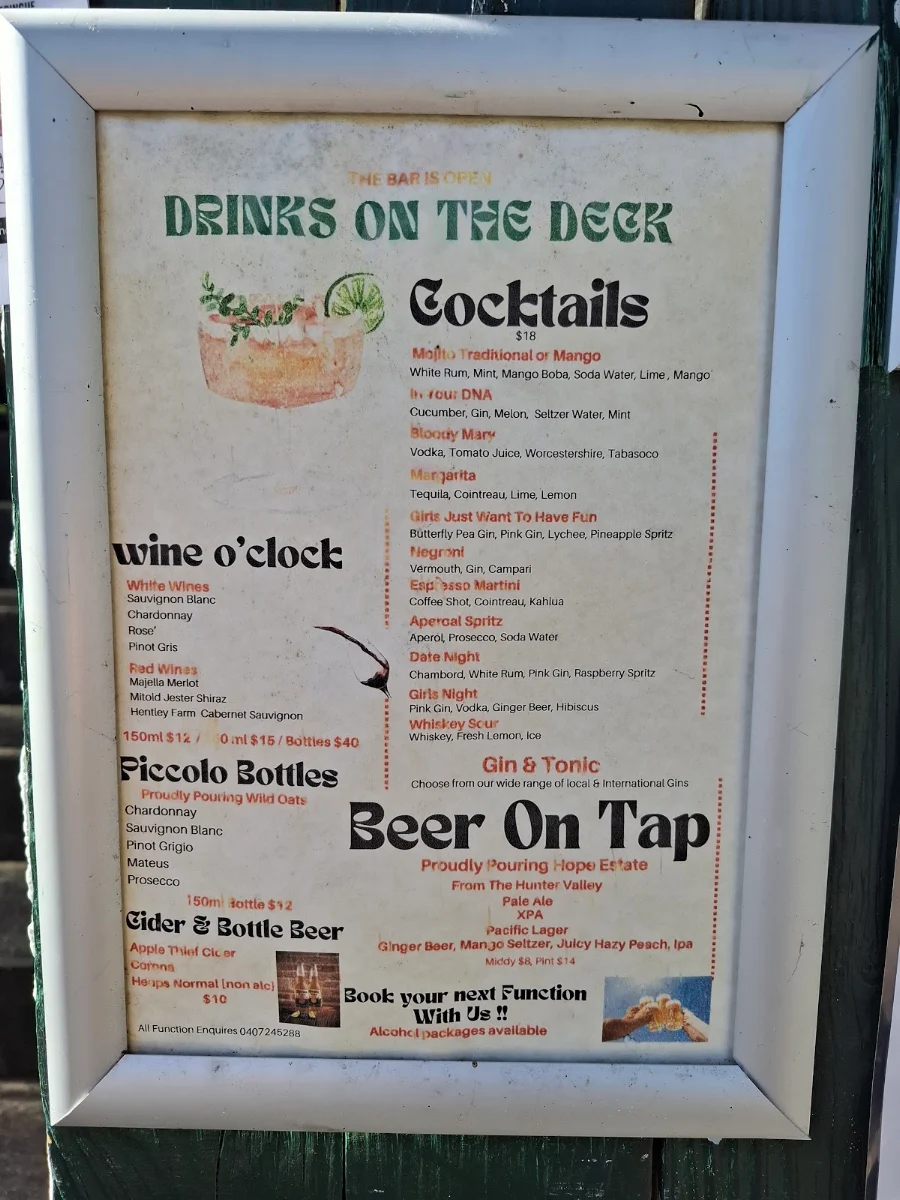 Menu, Earth Thingz