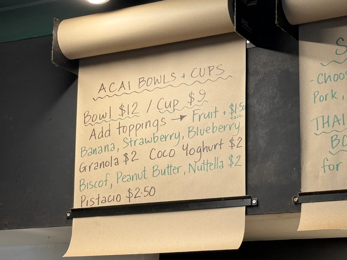 Menu, Earth Thingz