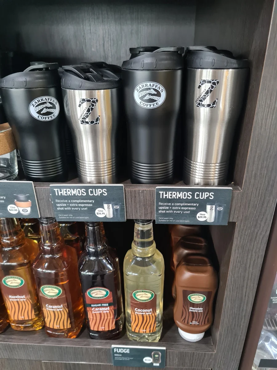 Menu, ZARRAFFA'S COFFEE Boondall