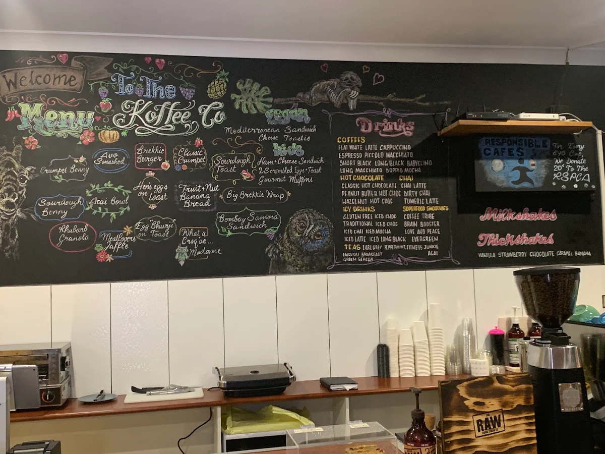 Menu, The Koffee Co