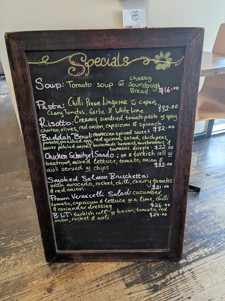 Menu, Ranges at Olinda