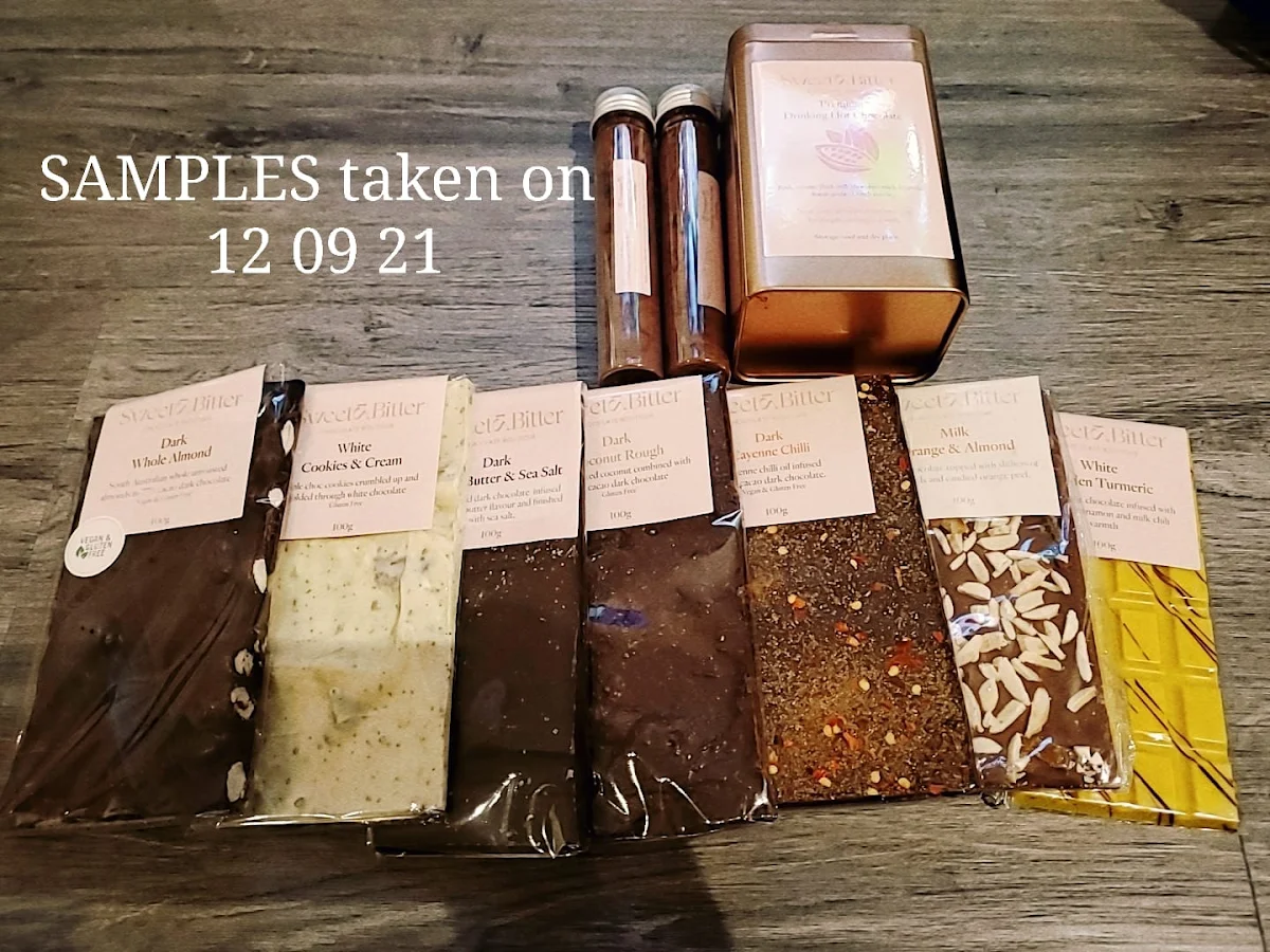 Menu, Sweet & Bitter Co.