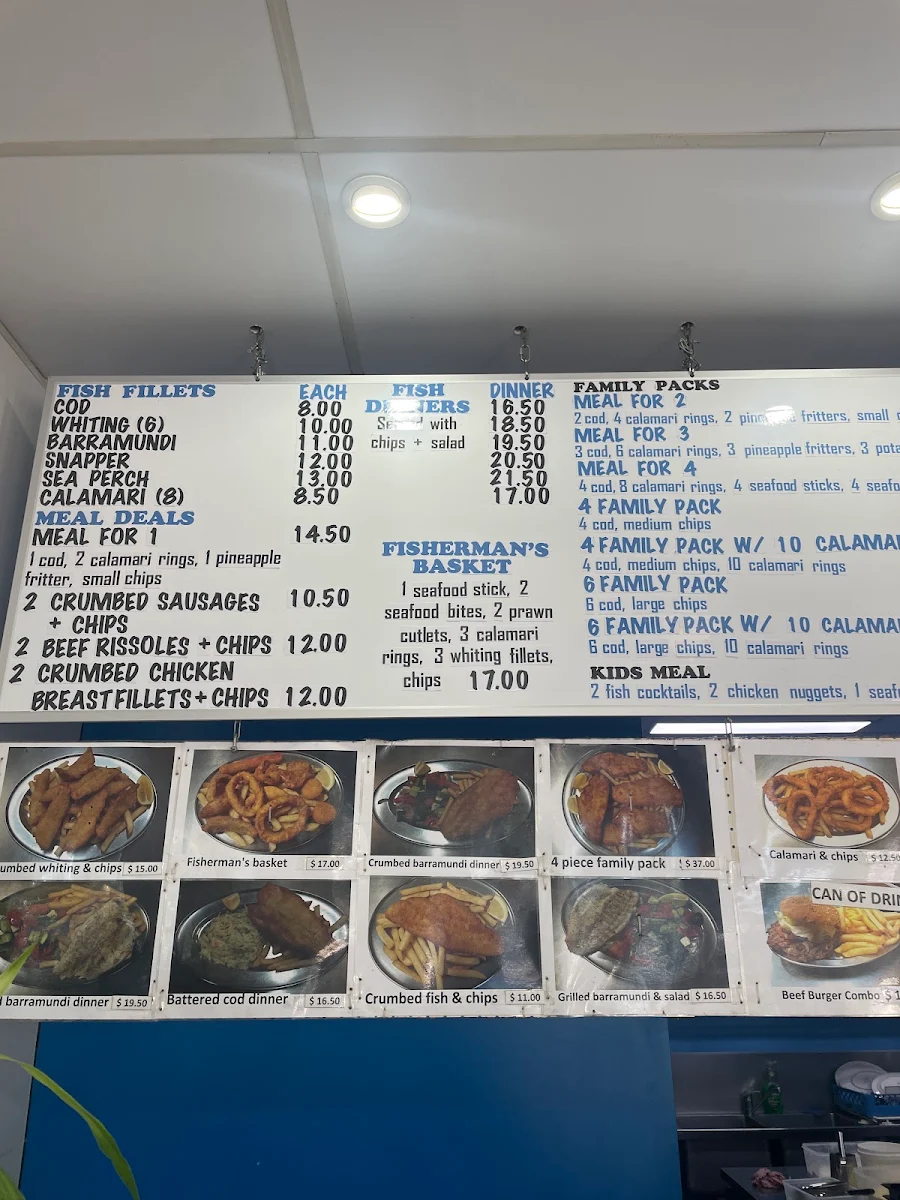 Menu, Starfish Cuisine