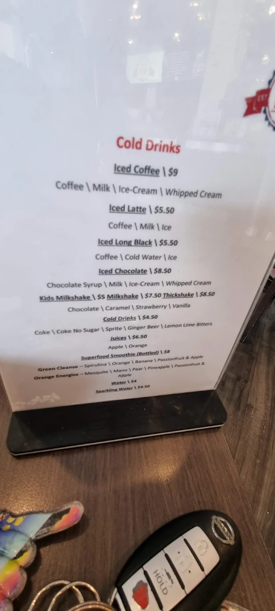 Menu, Port Central Pantry