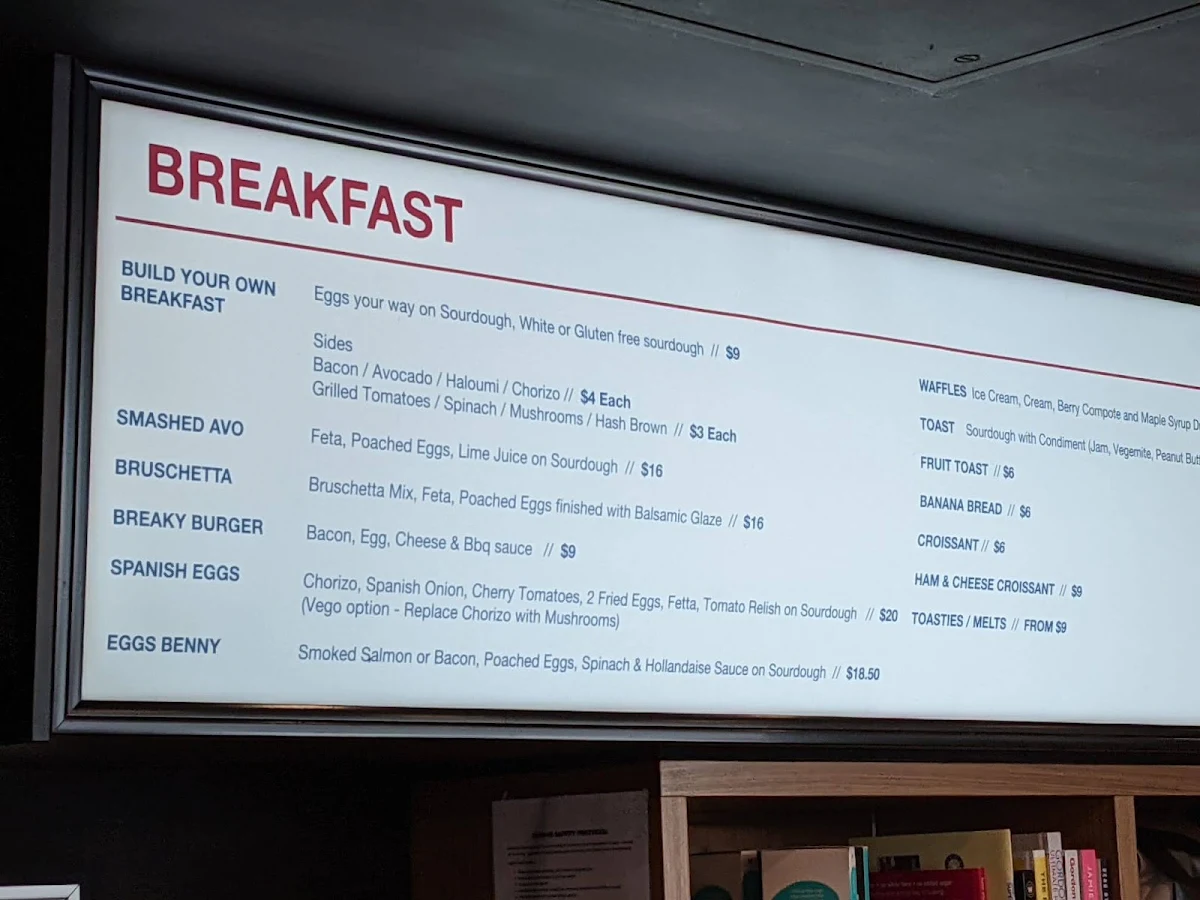 Menu, Port Central Pantry