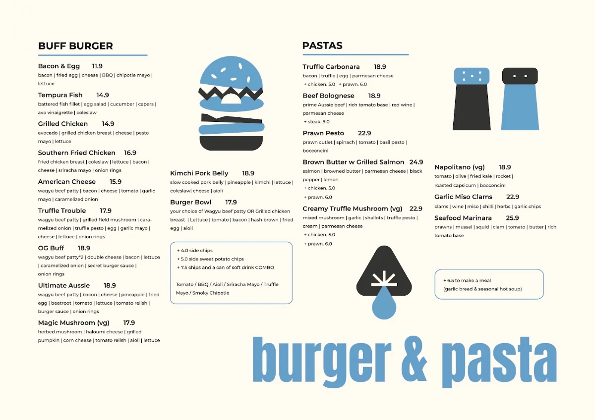 Menu, Espresso Lane Cafe - Mt Ommaney