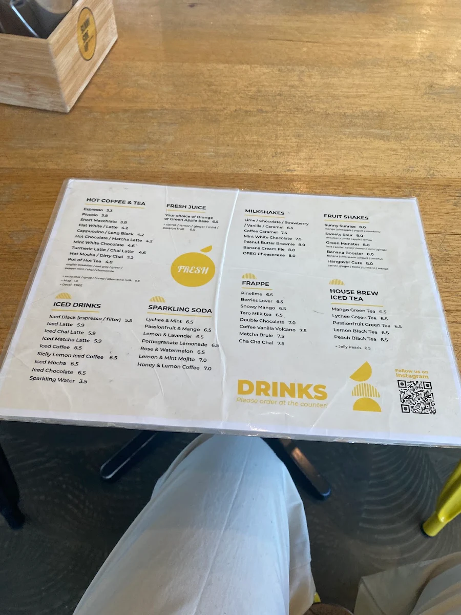 Menu, Espresso Lane Cafe - Mt Ommaney
