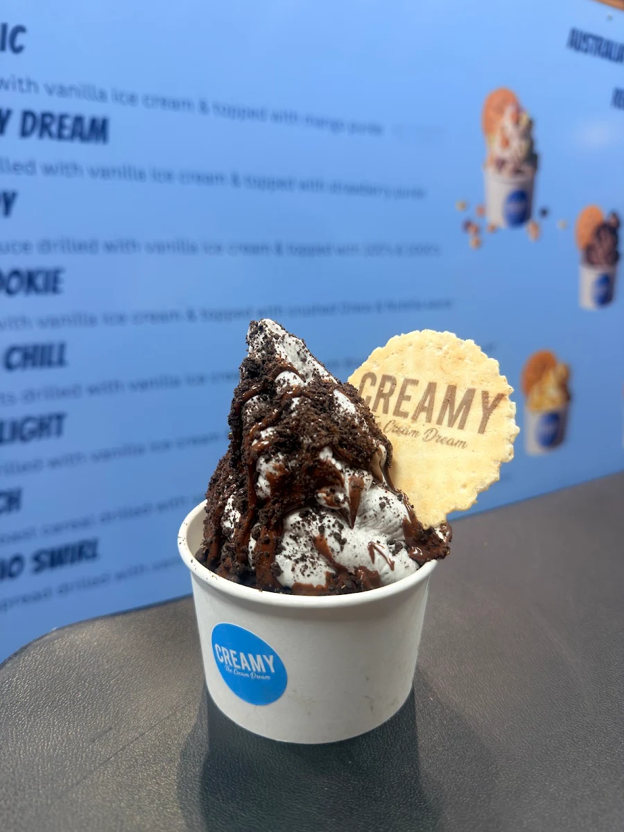 Menu, Creamy Dessert Bar