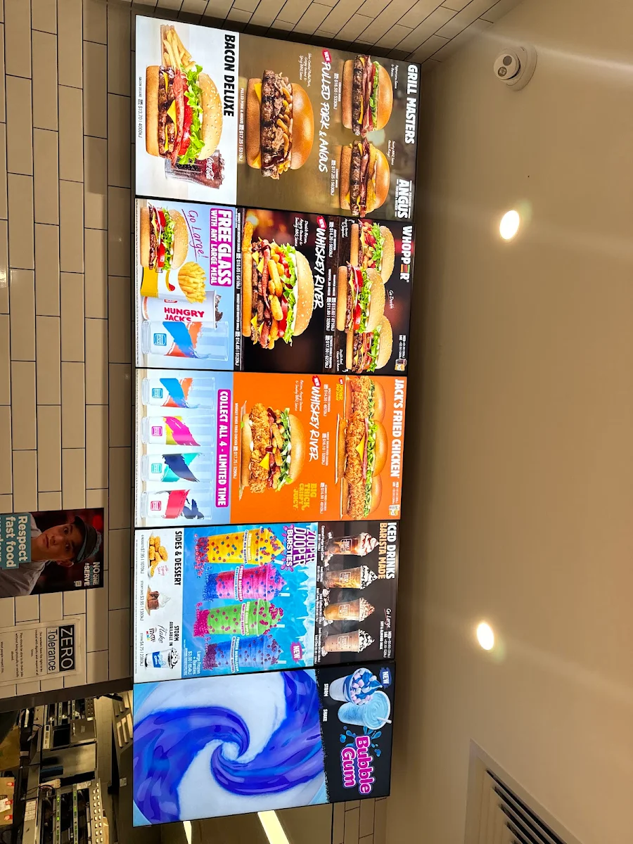 Menu, Hungry Jack's Burgers Redcliffe