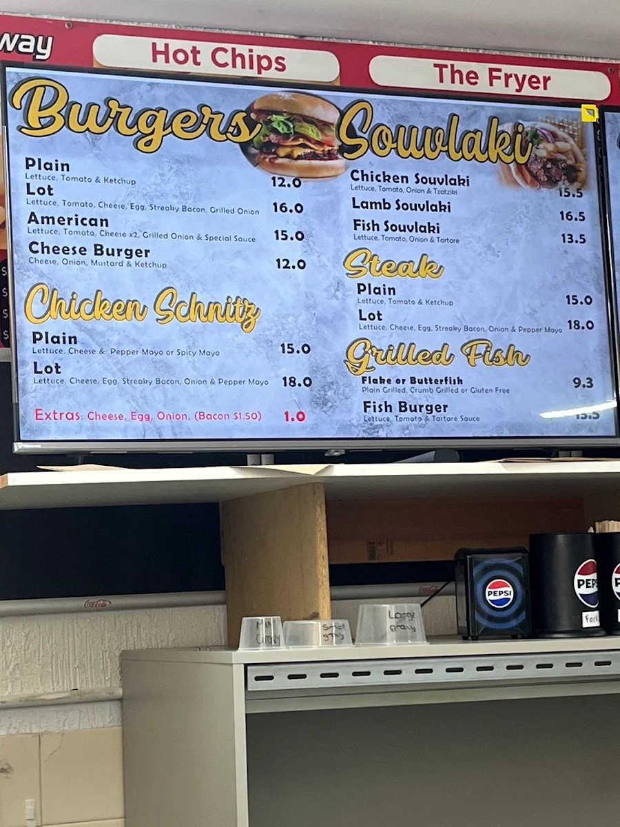 Menu, Walnut Takeaway