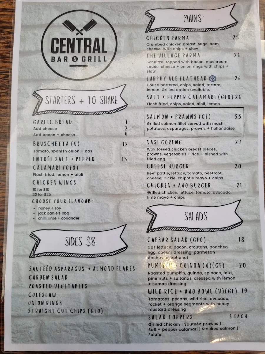 Menu, Village Green Hotel