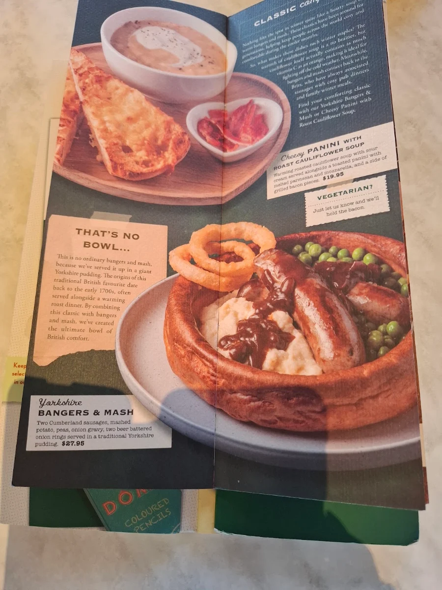 Menu, Dôme Café