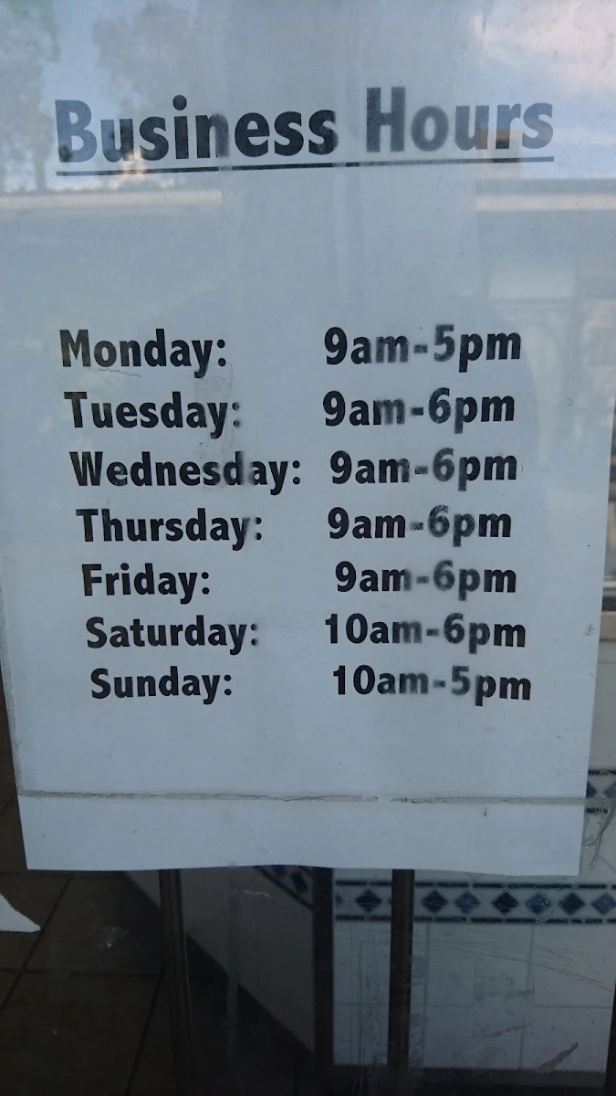Menu, Willmot Takeaway