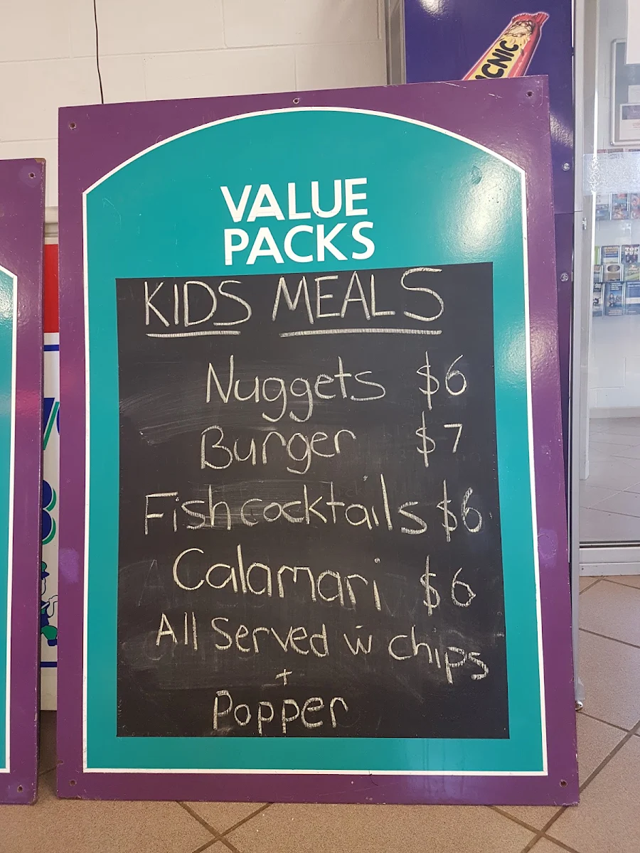 Menu, CJ's Kalaru (Takeaway)