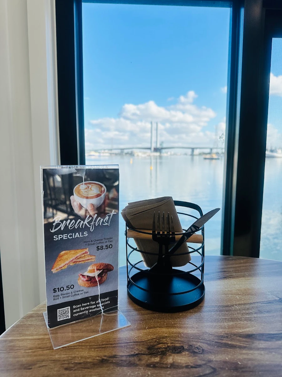 Menu, Melbourne Ferry Terminal Cafe