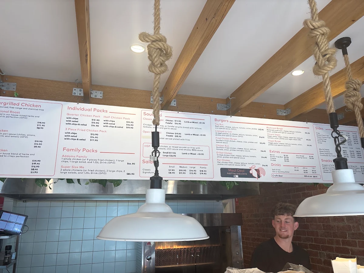 Menu, Main Grill Chicken, Salads, Burgers, Souvlaki’s, HSP’s and Kebabs