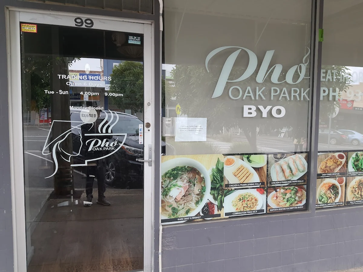Menu, Pho Oak Park