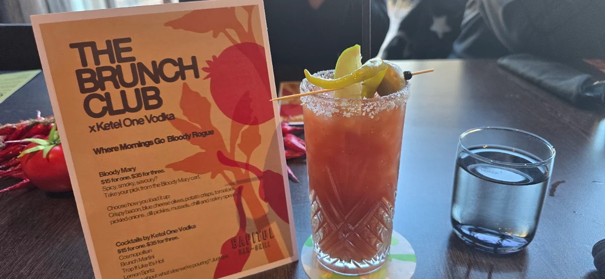 Menu, Capitol Bar & Grill Restaurant