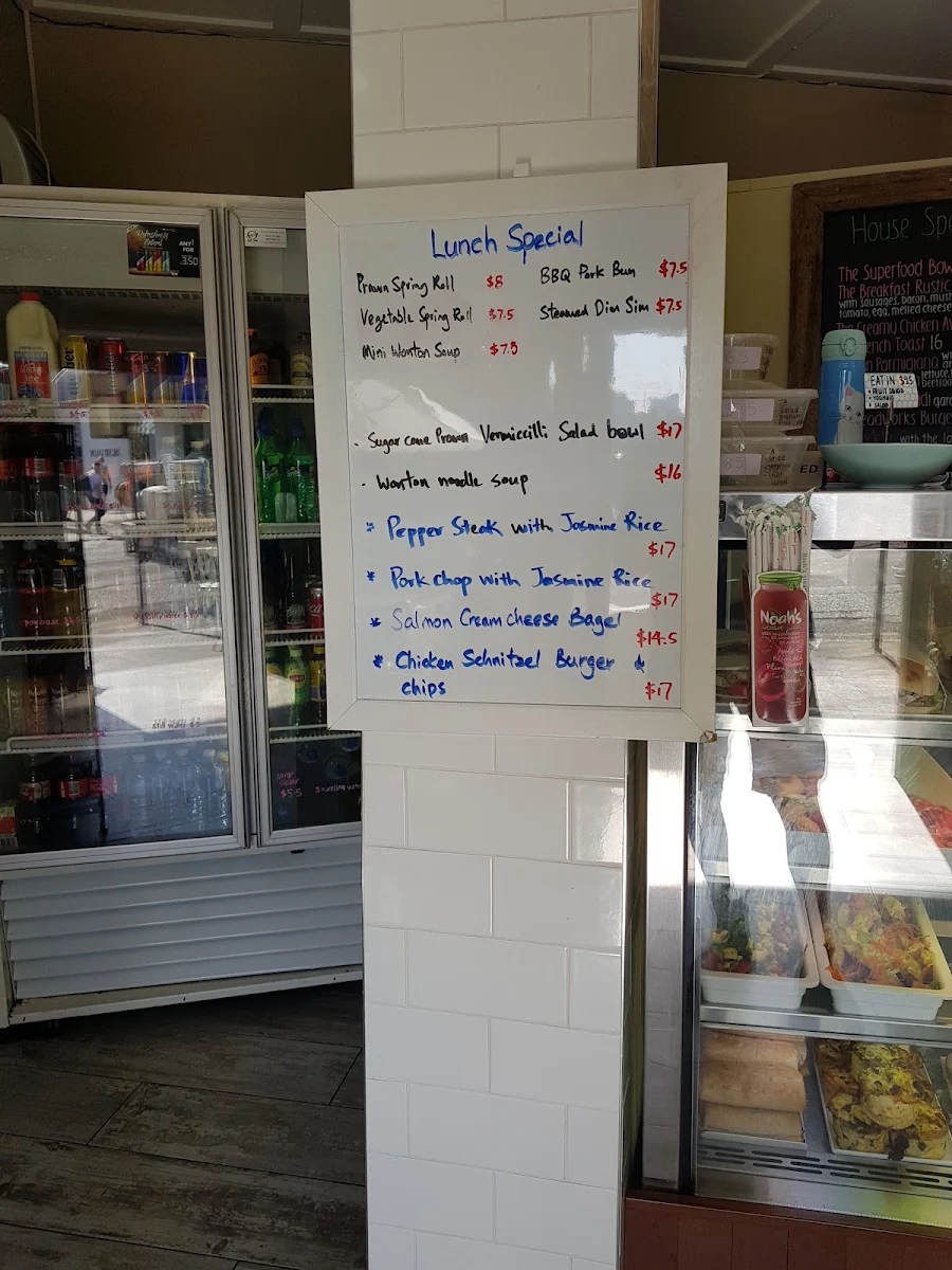 Menu, Breadworks Cafe