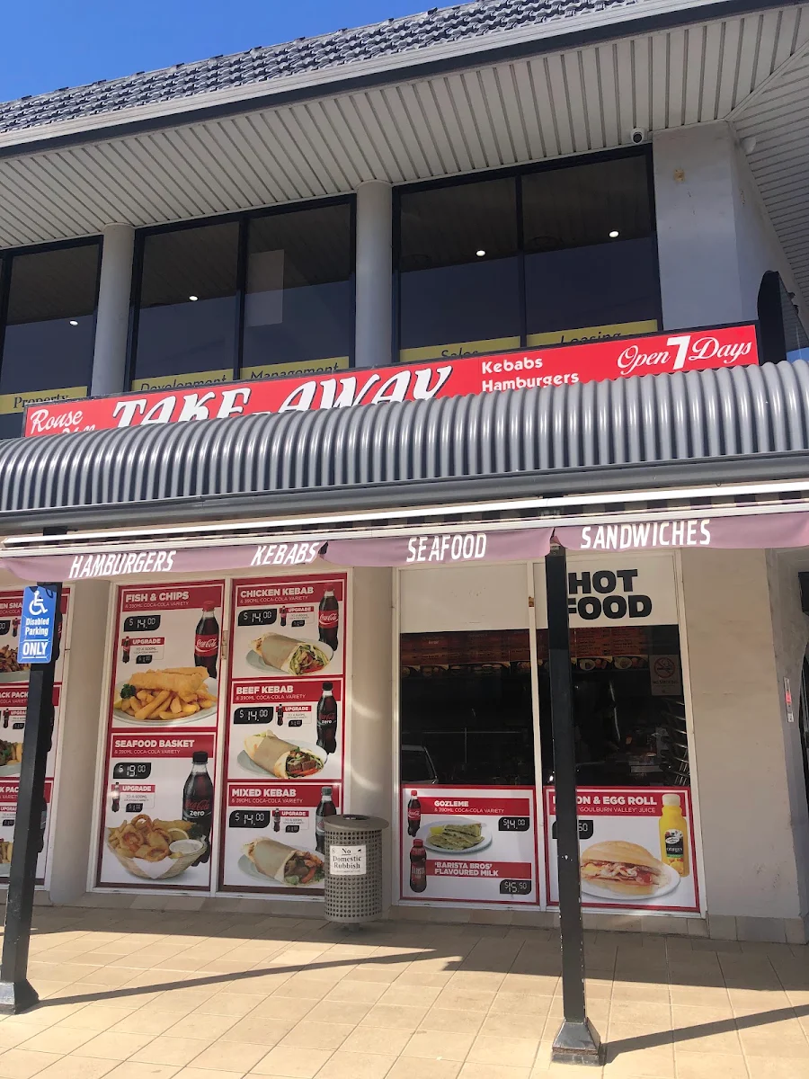 Menu, Rouse Hill Take Away