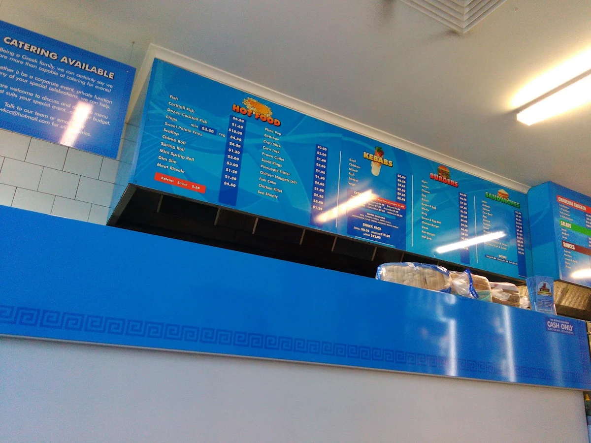 Menu, Mayfield West Kebabs & Charcoal Chicken
