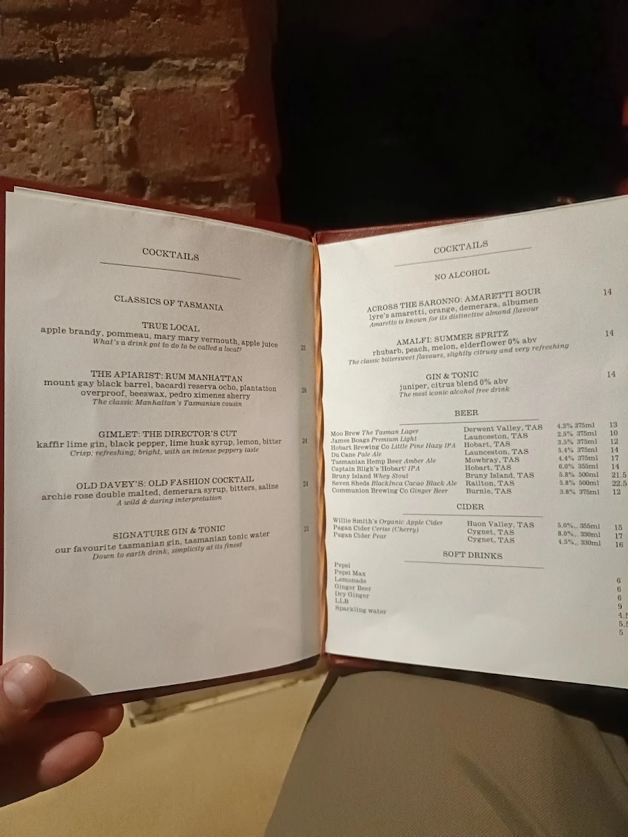 Menu, Mary Mary