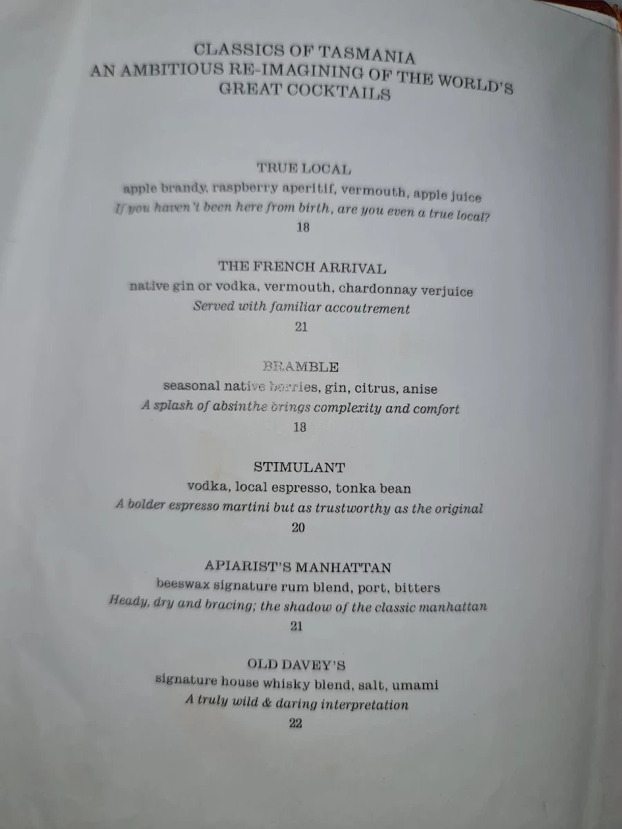 Menu, Mary Mary