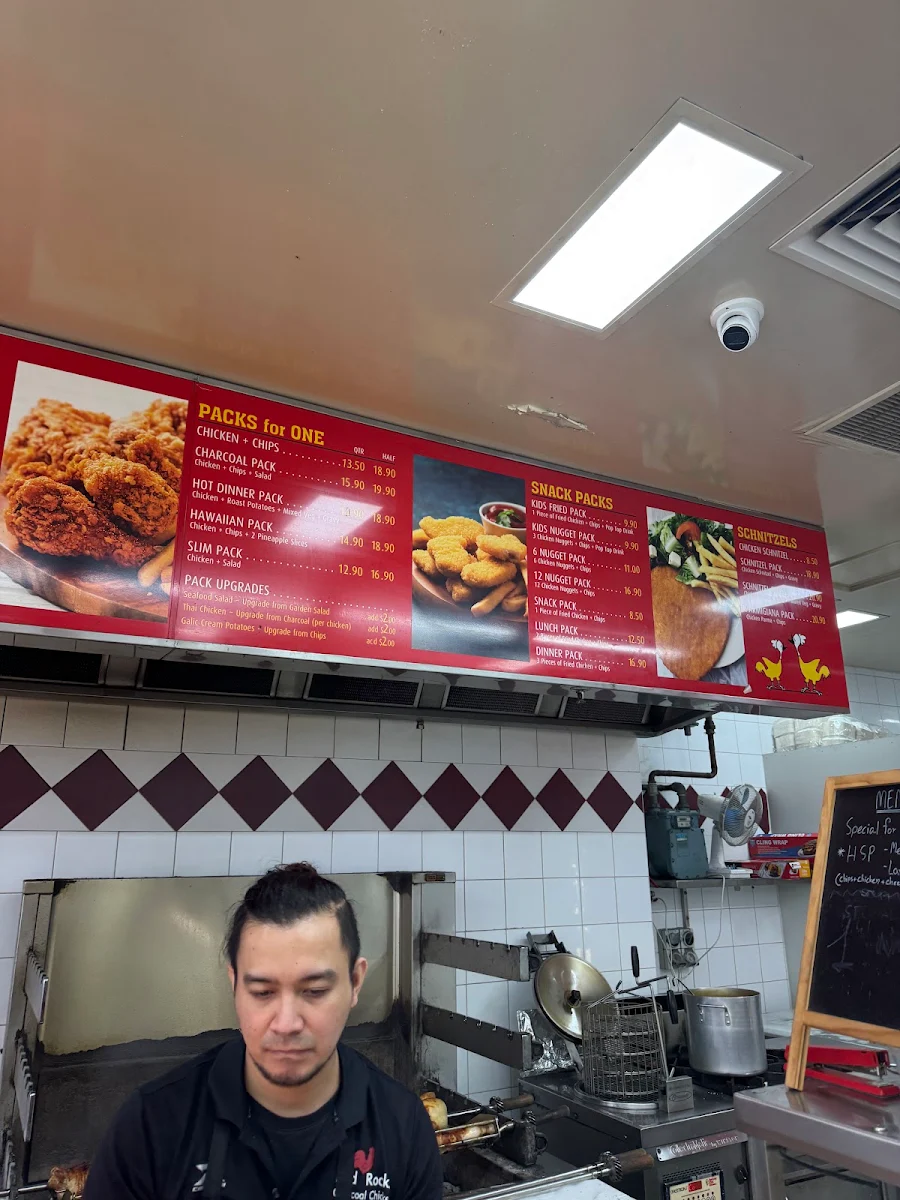Menu, Red Rock Charcoal Chicken
