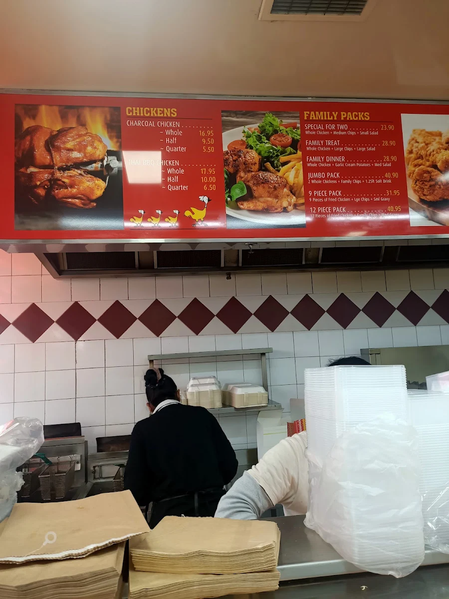Menu, Red Rock Charcoal Chicken