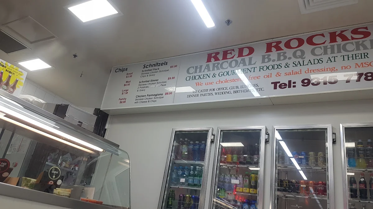 Menu, Red Rock Charcoal Chicken