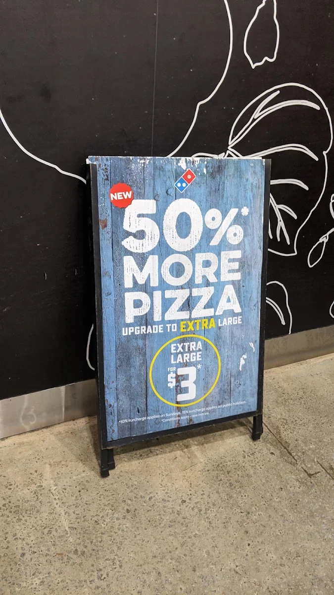 Menu, Domino's Pizza Doubleview